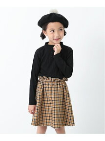 devirock チェックスカートドッキングワンピース 女の子 ワンピース デビロックストア 子供服 キッズ デビロック ワンピース・ドレス その他のワンピース・ドレス ブラック