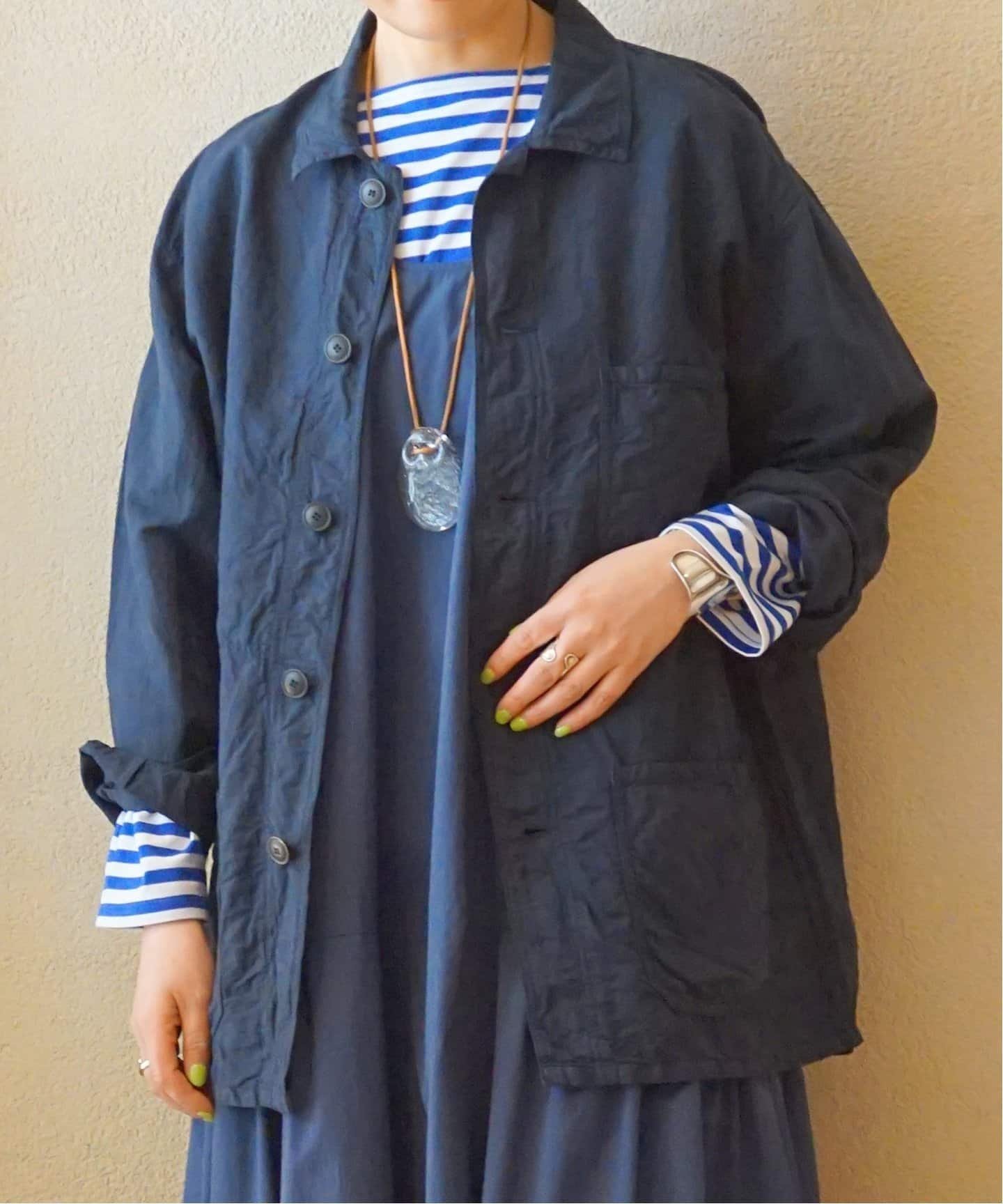 アーメン journal standard luxe 【ARMEN/アーメン】LI/CO AUTHENTIC WORK JACKET ジャーナルスタンダード ラックス ジャケット・アウター その他のジャケット・アウター ネイビー【送料無料】