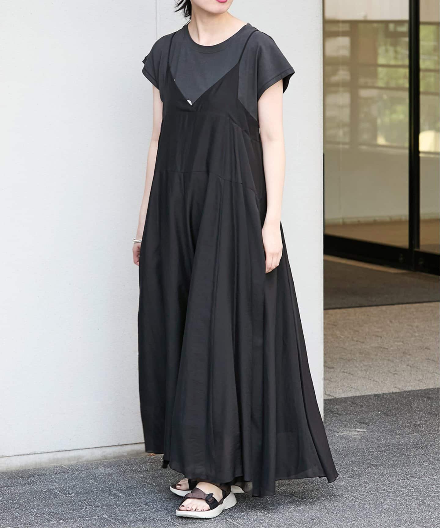 IENA 《WEB限定/追加予約》エアリーキャミワンピース イエナ ワンピース・ドレス ワンピース ブラック【送料無料】のサムネイル