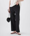 【SALE/37%OFF】BABYLONE リネンレーヨンストレッチパンツ バビロン パンツ スラックス・ドレスパンツ ブルー ベージュ ブラック【送料無料】