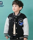【SALE/50%OFF】KP KPBOY(ケーピーボーイ)恐竜ワッペンスタジャン(90~130) ナルミヤオンライン ジャケット・アウター その他のジャケット・アウター グリーン【送料無料】