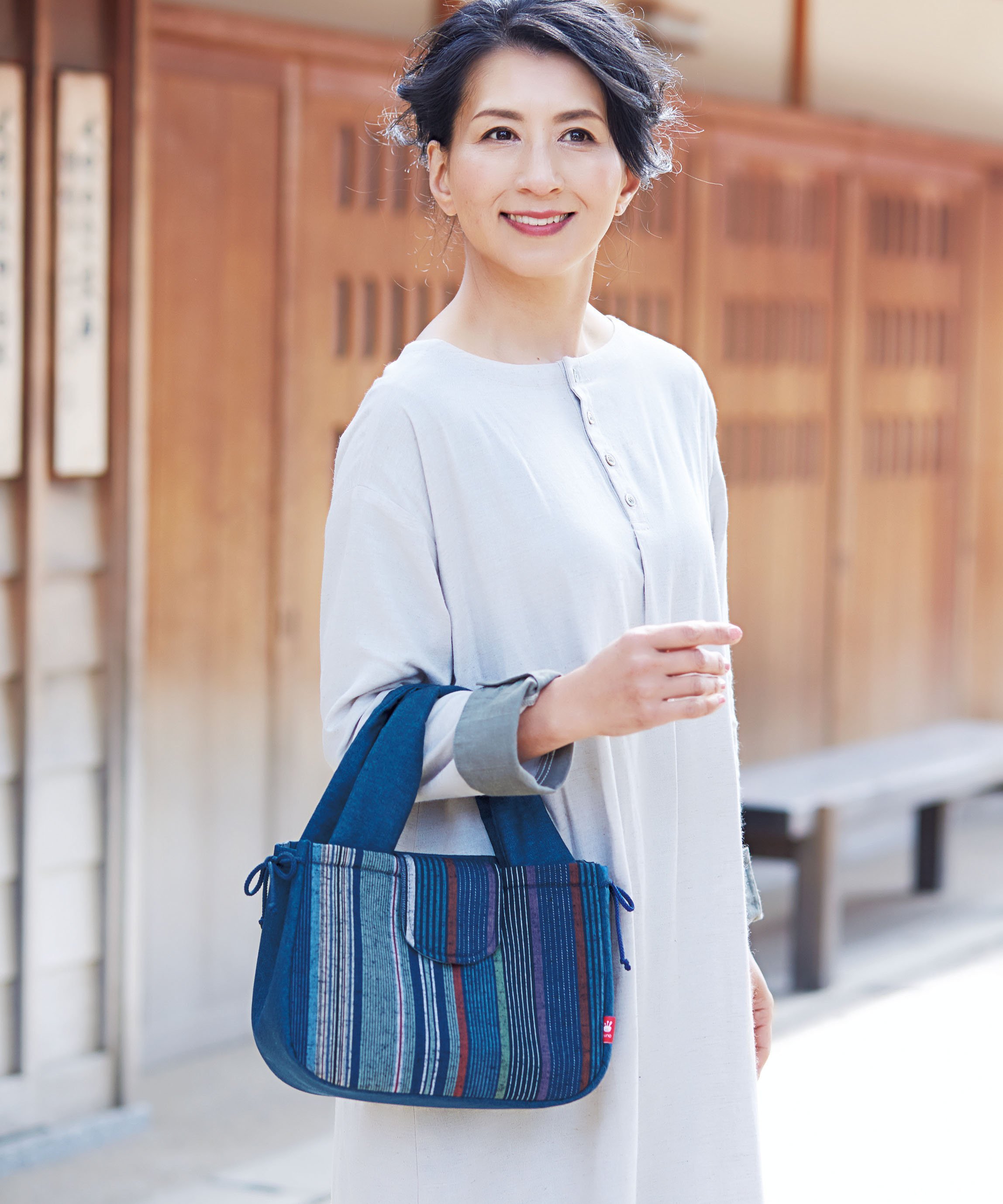 BACKYARD FAMILY 布工房久留米織 和トート ローラ バッグ トートバッグ
