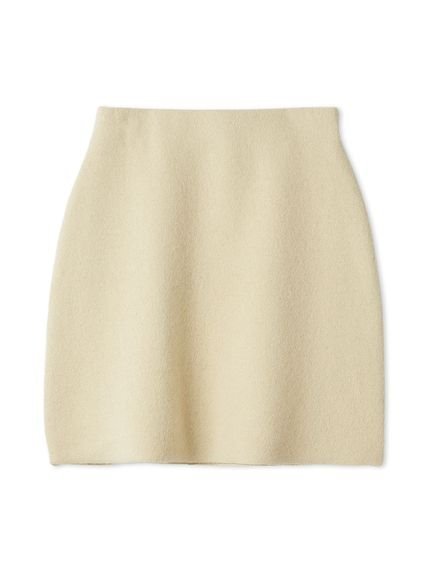 FRAY I.D ラクーンダブルフェイスニットミニスカート フレイ アイディー スカート ミニスカート グレー【送料無料】