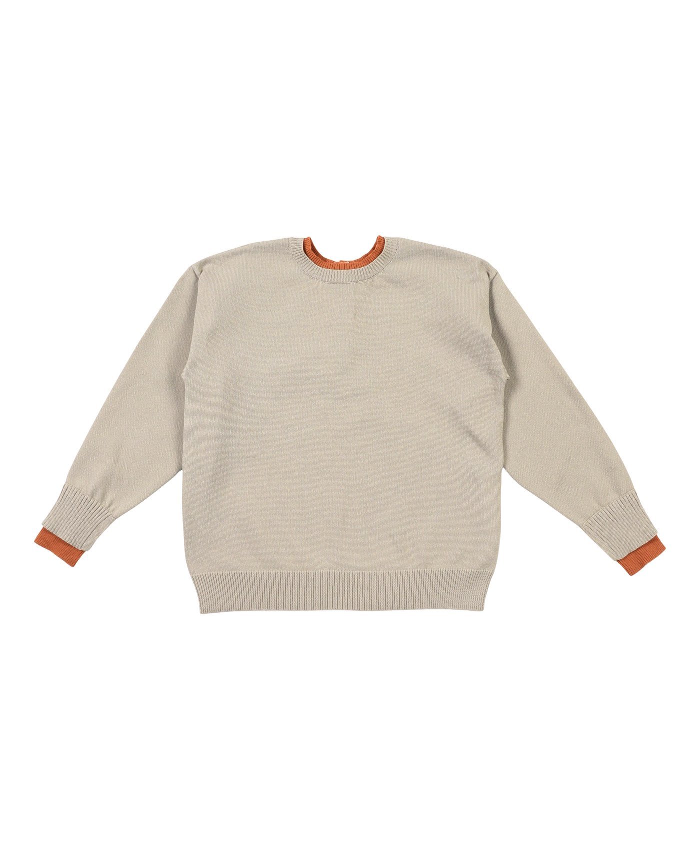 【SALE／50%OFF】YEVS 配色前後プルオーバー【2WAY】 イーブス トップス ニット グレー ベージュ