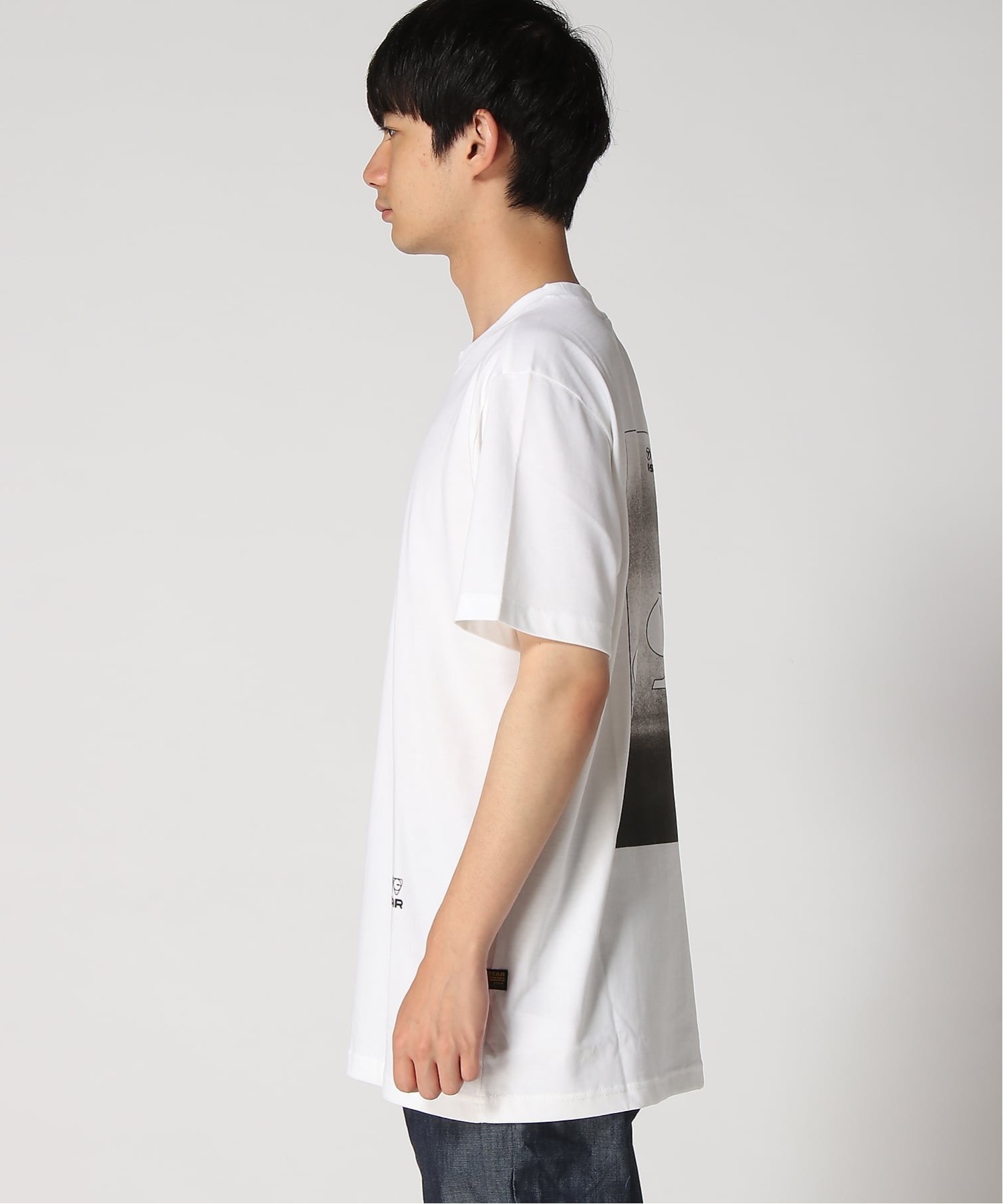【公式ショップ】Back Box 89 Print T-Shirt/バックボックスロゴプリントTシャツ ジースターロゥ トップス カットソー・Tシャツ ホワイト
