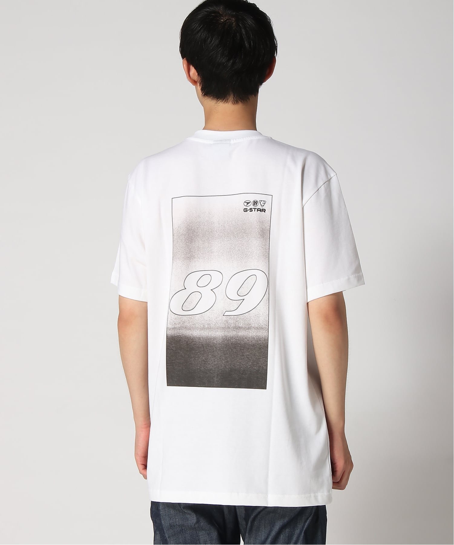 【公式ショップ】Back Box 89 Print T-Shirt/バックボックスロゴプリントTシャツ ジースターロゥ トップス カットソー・Tシャツ ホワイト