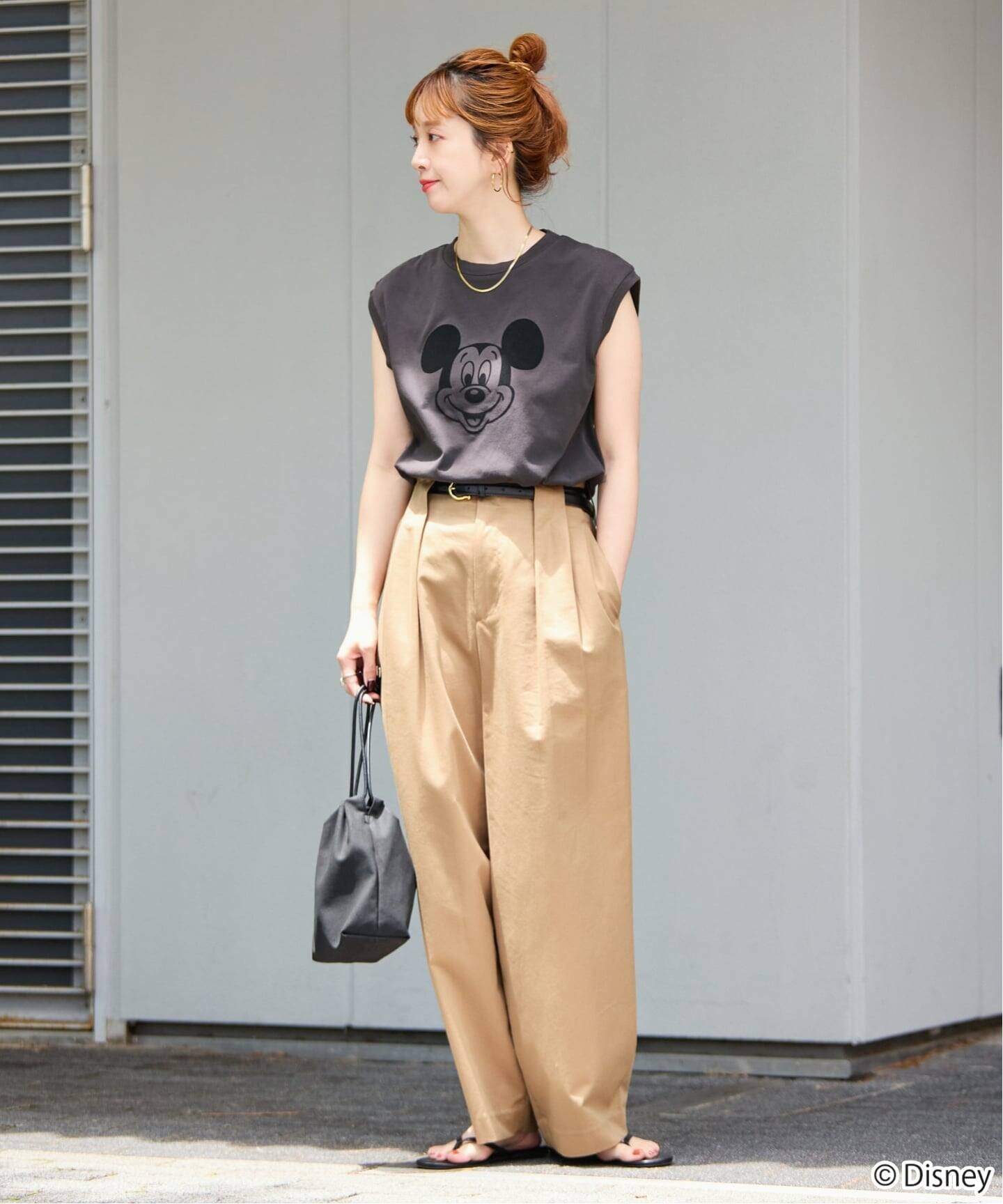 GOOD ROCK SPEED / グッドロックスピード / MICKEY MOUSE / N/S Tshirts ベーセーストック トップス カットソー・Tシャツ イエロー グレー