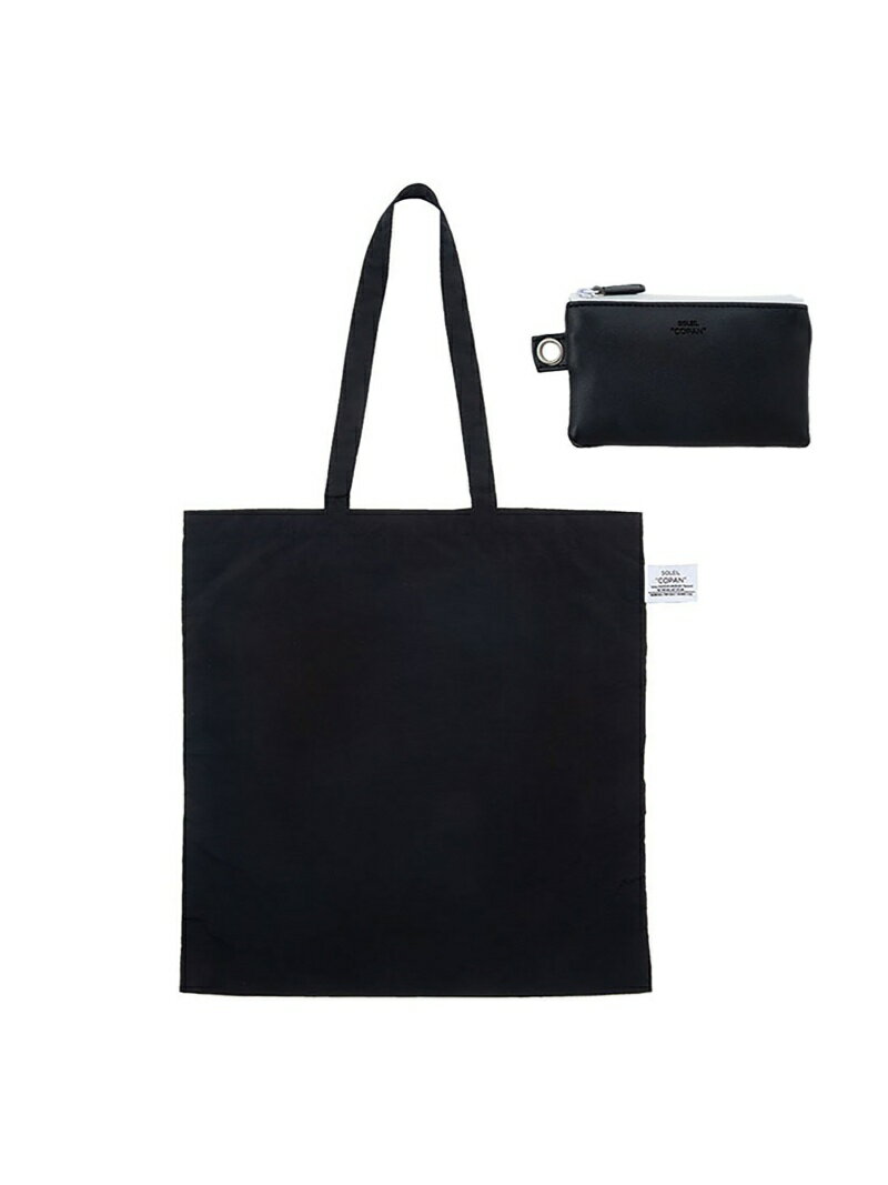 【SALE／30%OFF】SALON adam et rope' 【SOLEIL/ソレイユ】COPAIN サロン アダム エ ロペ バッグ エコバッグ・サブバッグ ブラック ホワイト