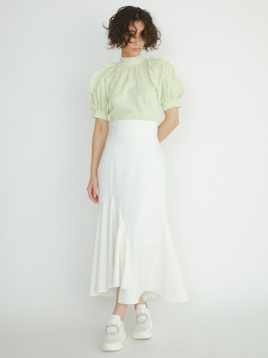 【SALE／50%OFF】CELFORD アシメマーメイドスカート セルフォード スカート その他のスカート ホワイト グリーン ネイビー【送料無料】のサムネイル