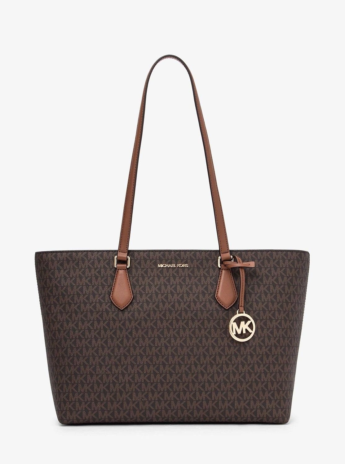 マイケルコース トートバッグ 【SALE／65%OFF】MICHAEL KORS SHEILA ミッドファスナー トートバッグ ラージ - MKシグネチャー マイケル・コース バッグ トートバッグ ブラウン【送料無料】