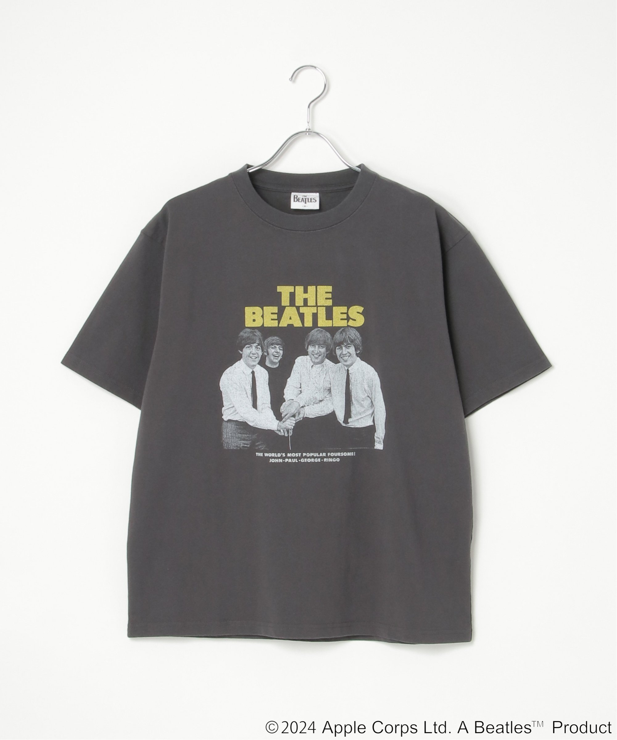 VENCE share style MENs THE BEATLES ザ ビートルズ フォトプリントTシャツ ヴァンス エクスチェンジ トップス カットソー・Tシャツ グレー ホワイト ブラック【送料無料】