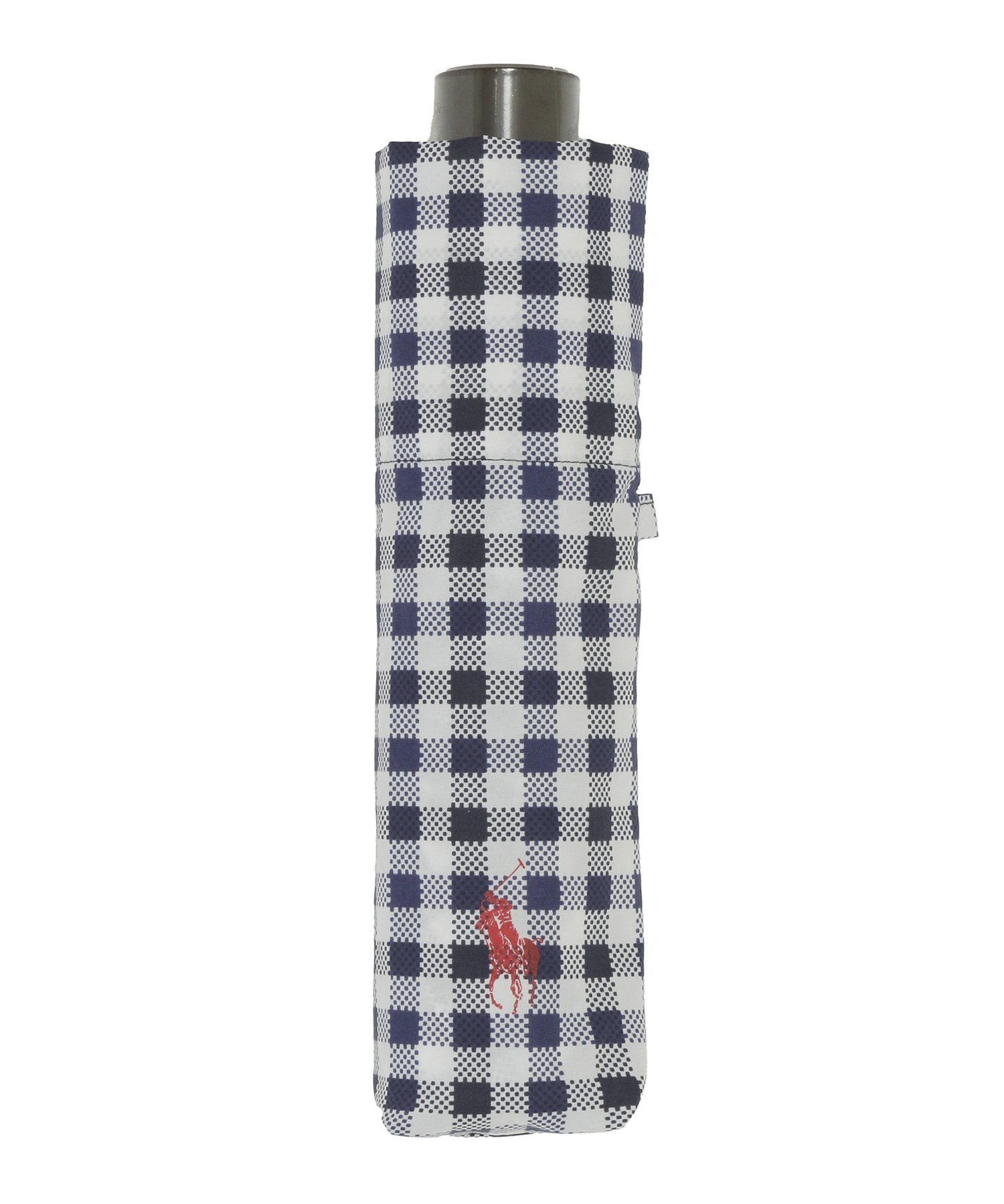 POLO RALPH LAUREN (ポロ ラルフローレン)折りたたみ傘 チェック ムーンバット ファッション雑貨 折りたたみ傘 ネイビー ベージュ