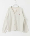URBAN RESEARCH DOORS DANTON DOT BUTTON V-NECK CARDIGAN アーバンリサーチドアーズ トップス カーディガン グレー ブルー【送料無料】