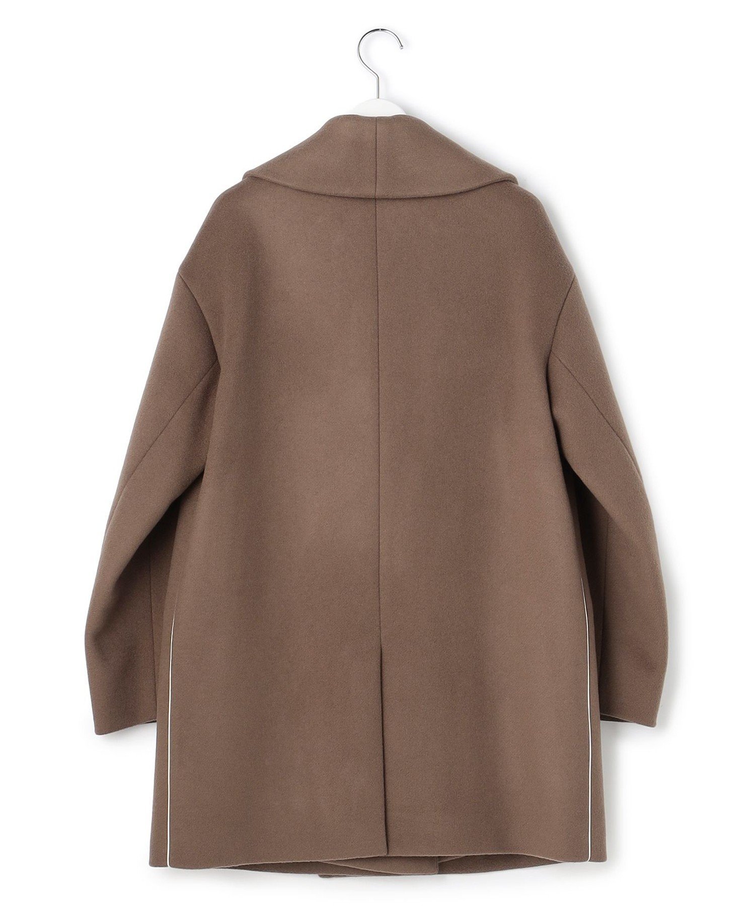 ICB 【WEB&一部店舗限定】WooloopShortBeaver ショールカラーコート アイシービー ジャケット・アウター ピーコート ブラック