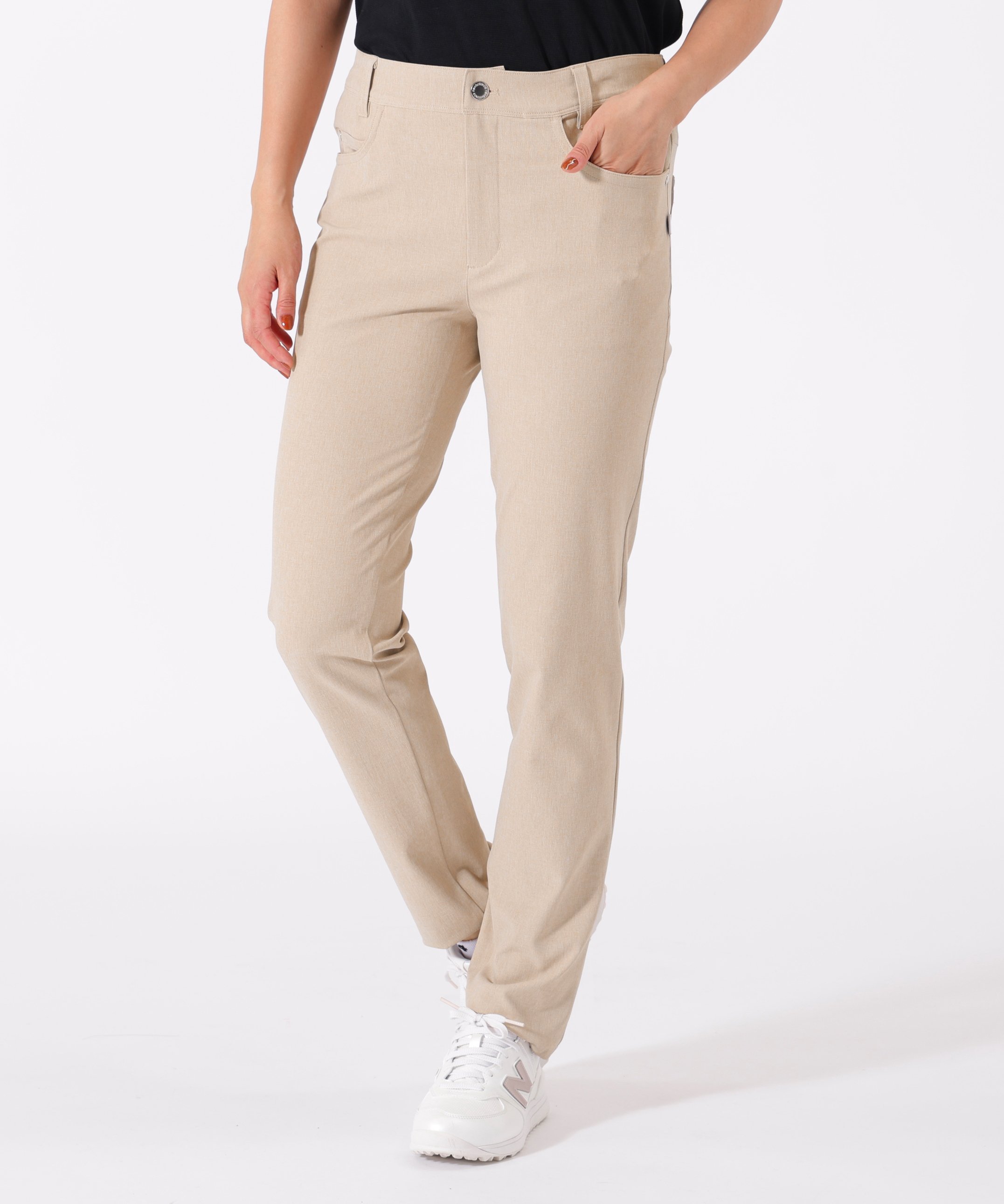 New Balance Golf 4WAYストレッチ スリム ロングパンツ (WOMENS) ニューバランスゴルフ パンツ その他のパンツ ベージュ ブラック ホワイト