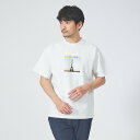 ABAHOUSE LASTWORD フォトプリント ポンチ 半袖 Tシャツ アバハウス トップス カットソー・Tシャツ ホワイト