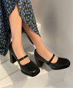 【SALE/57%OFF】Dewlily 【Dewlily】チャンキーヒールパンプス アミュレット シューズ・靴 パンプス ブラック ベージュ ホワイト