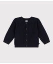 【SALE/20%OFF】PETIT BATEAU コットンニットカーディガン プチバトー トップス カーディガン ホワイト ピンク【送料無料】