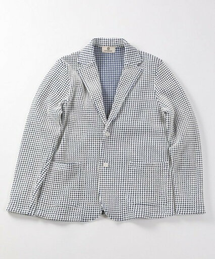 MEN'S BIGI 【Seagreen(シーグリーン)】別注ビッグワッフルジャケット メンズ ビギ ジャケット・アウター テーラードジャケット・ブレザー ブルー【送料無料】 MEN'S BIGI 【Seagreen(シーグリーン)】別注ビッグワッフルジャケット メンズ ビギ ジャケット・アウター テーラードジャケット・ブレザー ブルー【送料無料】