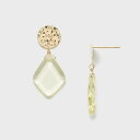 NOJESS K10クォーツピアス ノジェス アクセサリー・腕時計 ピアス イエロー【送料無料】