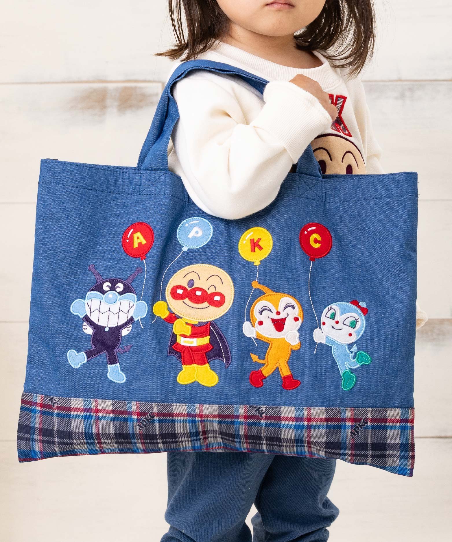 楽天Rakuten FashionANPANMAN KIDS COLLECTION ANPANMAN KIDS COLLECTION/（K）アップリケレッスンバッグ アンパンマンキッズコレクション バッグ トートバッグ ブルー【送料無料】