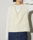 【SALE/30%OFF】CITEN <CITEN>フリンジVネックベスト シテン トップス ベスト・ジレ ホワイト ブラック