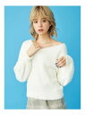 【SALE/59%OFF】dazzlin ハートシェイプシャギーニット ダズリン ニット 長袖ニット ホワイト グレー ブラック ピンク ブルー パープル ベージュ