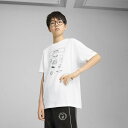 PUMA ボーイズ PUMA x ハリーポッター リラックス グラフィック 半袖 Tシャツ 128-164cm プーマ トップス カットソー・Tシャツ ホワイト