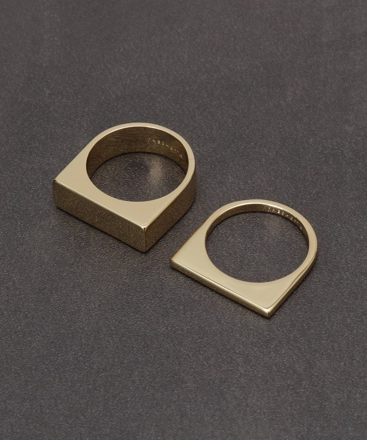 THE SHOP TK スクエアセットリング ザ ショップ ティーケー アクセサリー・腕時計 リング・指輪 ゴールド シルバー