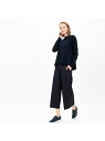 【SALE/40%OFF】LACOSTE ストレッチワイドパンツ ラコステ パンツ/ジーンズ フルレングス ネイビー ベージュ【送料無料】