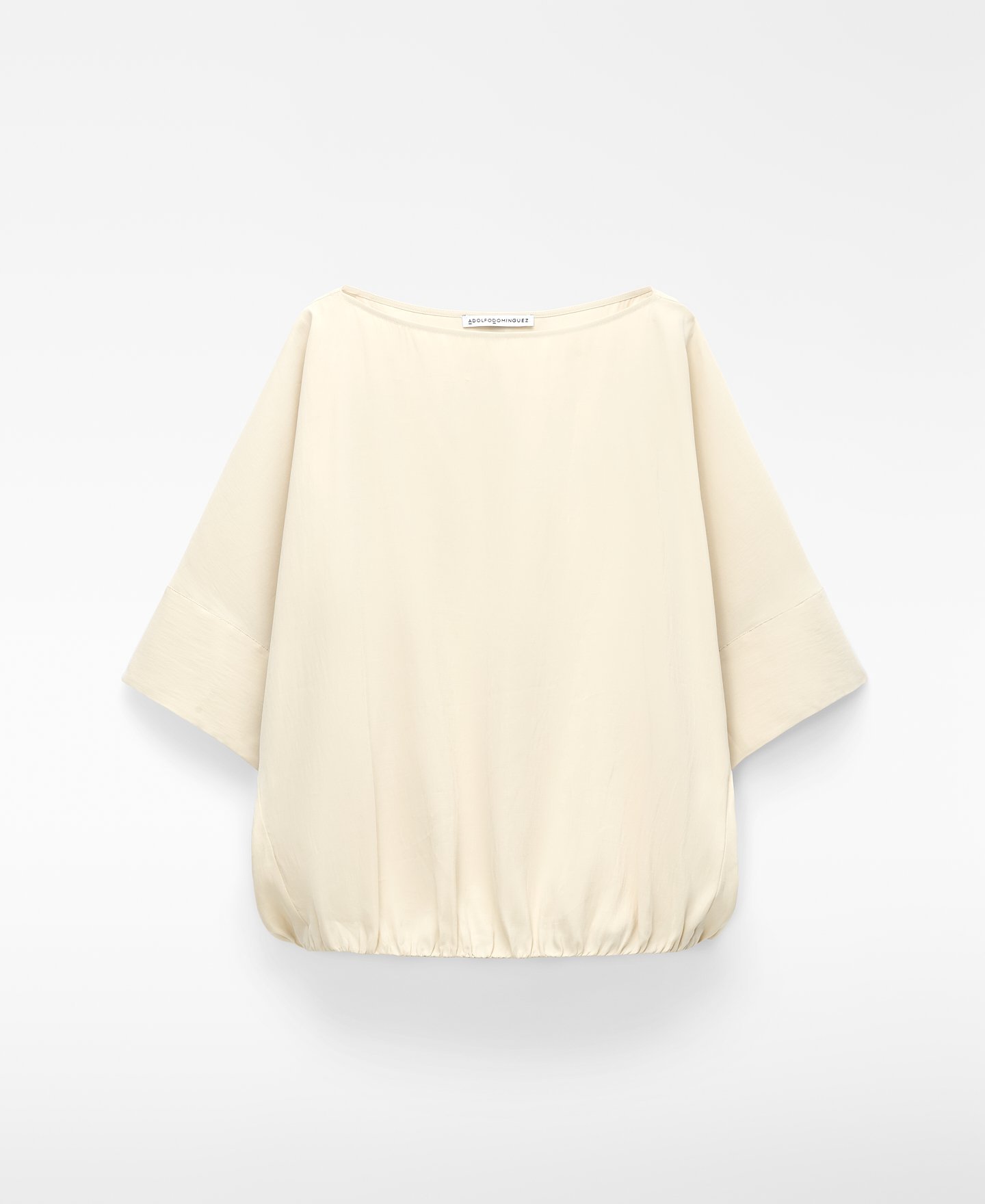 ADOLFO DOMINGUEZ モダールブレンド バルーンシルエットトップス レディース【26SS】 アドルフォドミンゲス トップス シャツ・ブラウス ホワイト