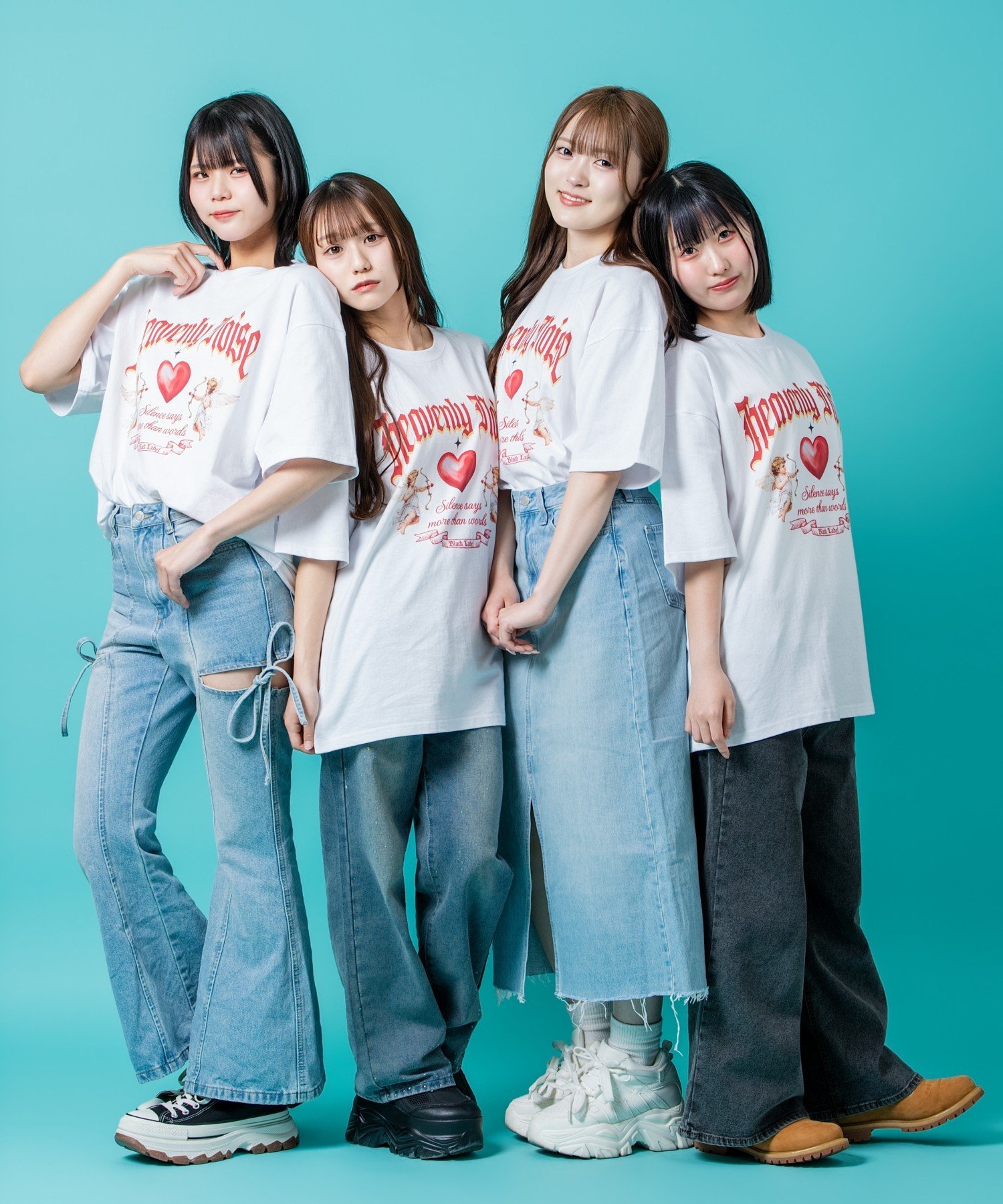 SIDEWAY STANCE ハート 半袖Tシャツ インプローブス トップス カットソー・Tシャツ ホワイト