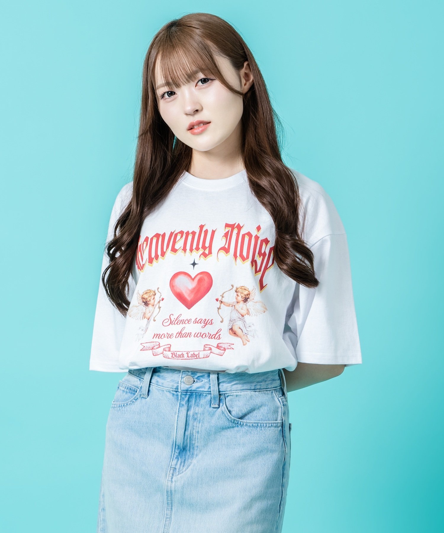 SIDEWAY STANCE ハート 半袖Tシャツ インプローブス トップス カットソー・Tシャツ ホワイト