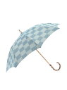 Sorcie Renom 【日本製】晴雨兼用 デニムパッチワーク風 ショート傘 ソシエ・レノ ファッション雑貨 傘・長傘 ネイビー ブルー【送料無料】