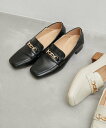 【SALE/50%OFF】ROPE' PICNIC PASSAGE スクエアトゥビットローファーバブーシュ ロペピクニック シューズ・靴 ローファー ホワイト ...