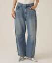 eL Cocoon Wide Denim Pants ジーナシス パンツ ジーンズ デニムパンツ ブルー【送料無料】