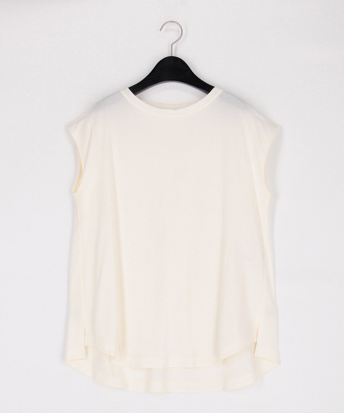 Gabardine K.T 和紙ジャージー ノースリーブカットソー コムサ トップス カットソー・Tシャツ ネイビー ホワイト グレー