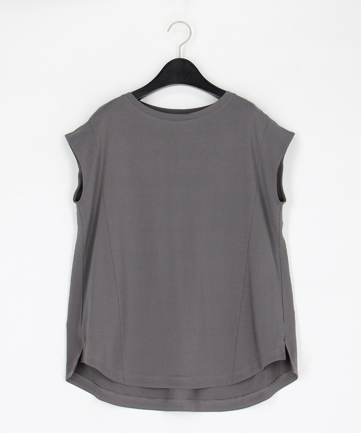 Gabardine K.T 和紙ジャージー ノースリーブカットソー コムサ トップス カットソー・Tシャツ ネイビー ホワイト グレー