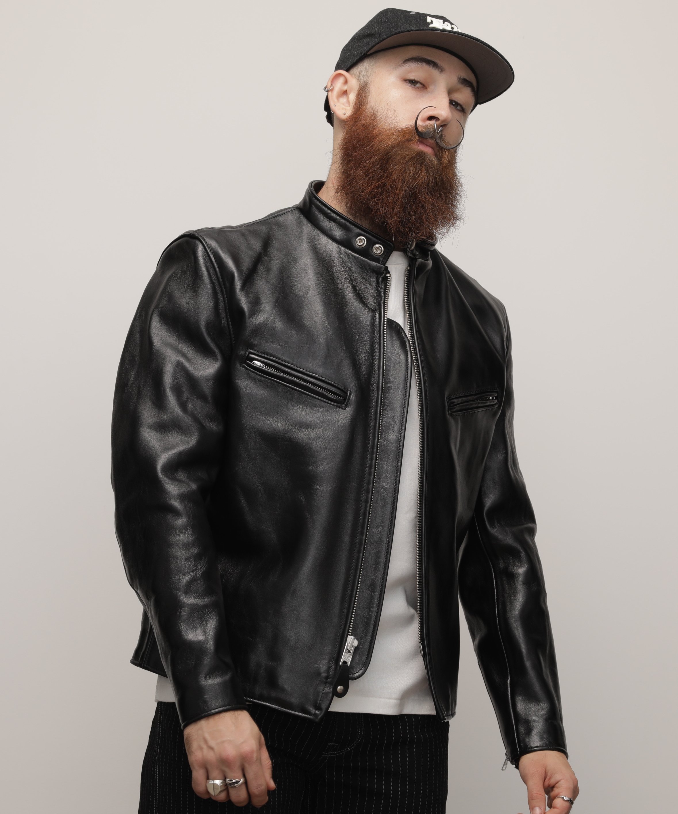 Schott 641XXH HORSEHIDE STAND RIDERS/ホースハイド スタンドライダース ショット ジャケット・アウター ライダースジャケット ブラック【送料無料】