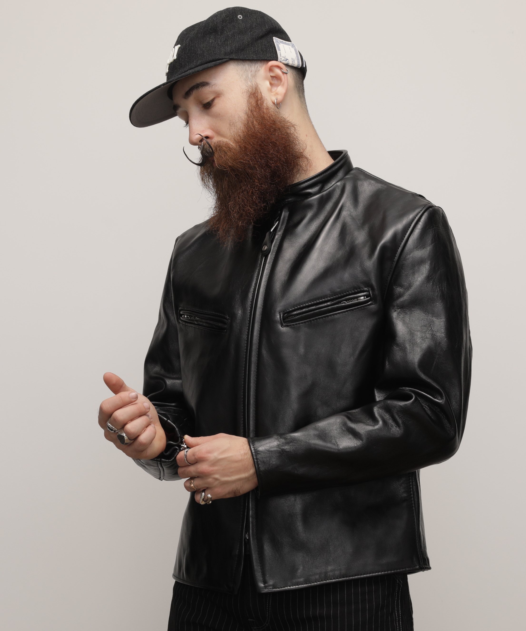 Schott 641XXH HORSEHIDE STAND RIDERS/ホースハイド スタンドライダース ショット ジャケット・アウター ライダースジャケット ブラック【送料無料】