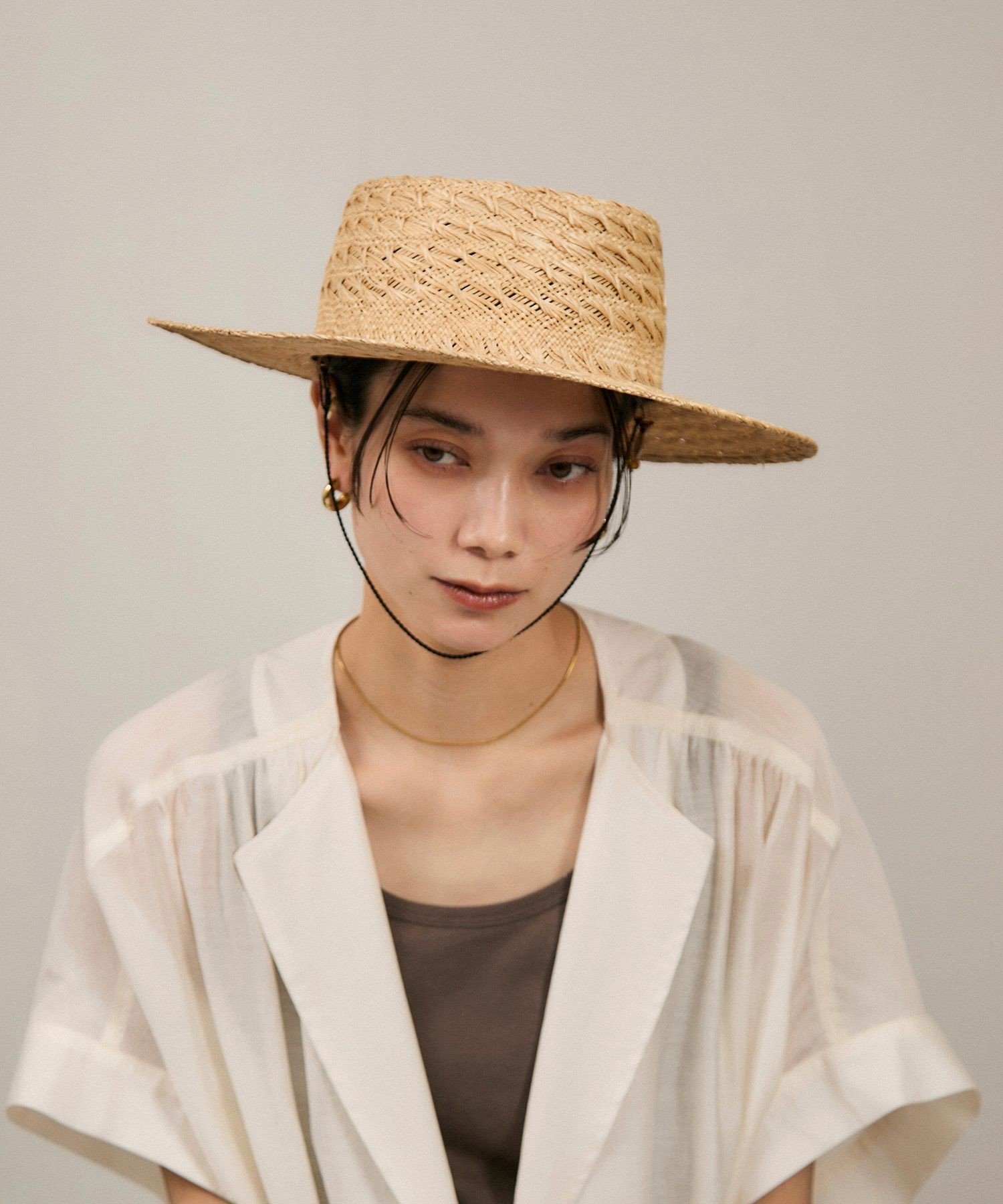 SALON adam et rope' 【chisaki】WONDER FULL LIFE* chisaki / Bao(Limited) サロン アダム エ ロペ 帽子 ハット ベージュ【送料無料】