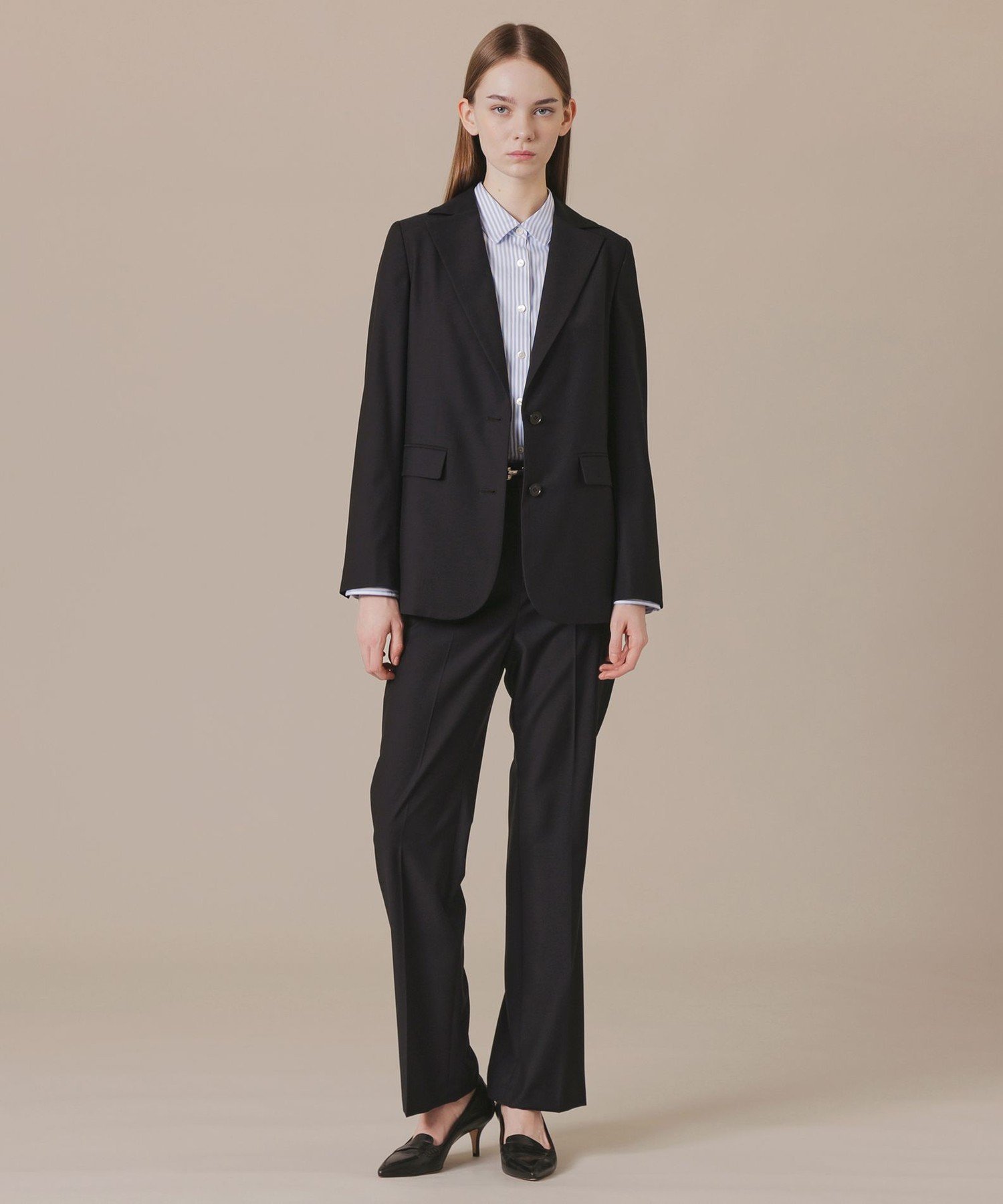 MACKINTOSH LONDON　(L Size) 【L】ライトウールパンツ マッキントッシュ ロンドン パンツ その他のパンツ ベージュ ネイビー【送料無料】