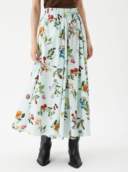 【SALE／50%OFF】Mila Owen ボタニカルウエストゴムギャザーマキシスカート ミラオーウェン スカート ロング・マキシスカート【送料無料】 stylife-15476450 Rakuten Fashion サンプル画像2