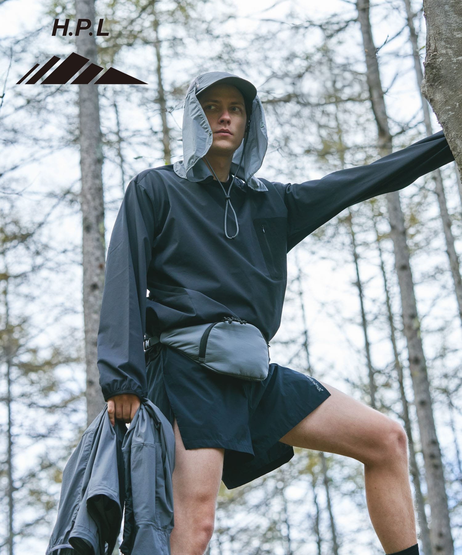 EKAL HIKE LONG-SLEEVE PULLOVER アーバンリサーチドアーズ トップス シャツ・ブラウス ブラック グレー【送料無料】