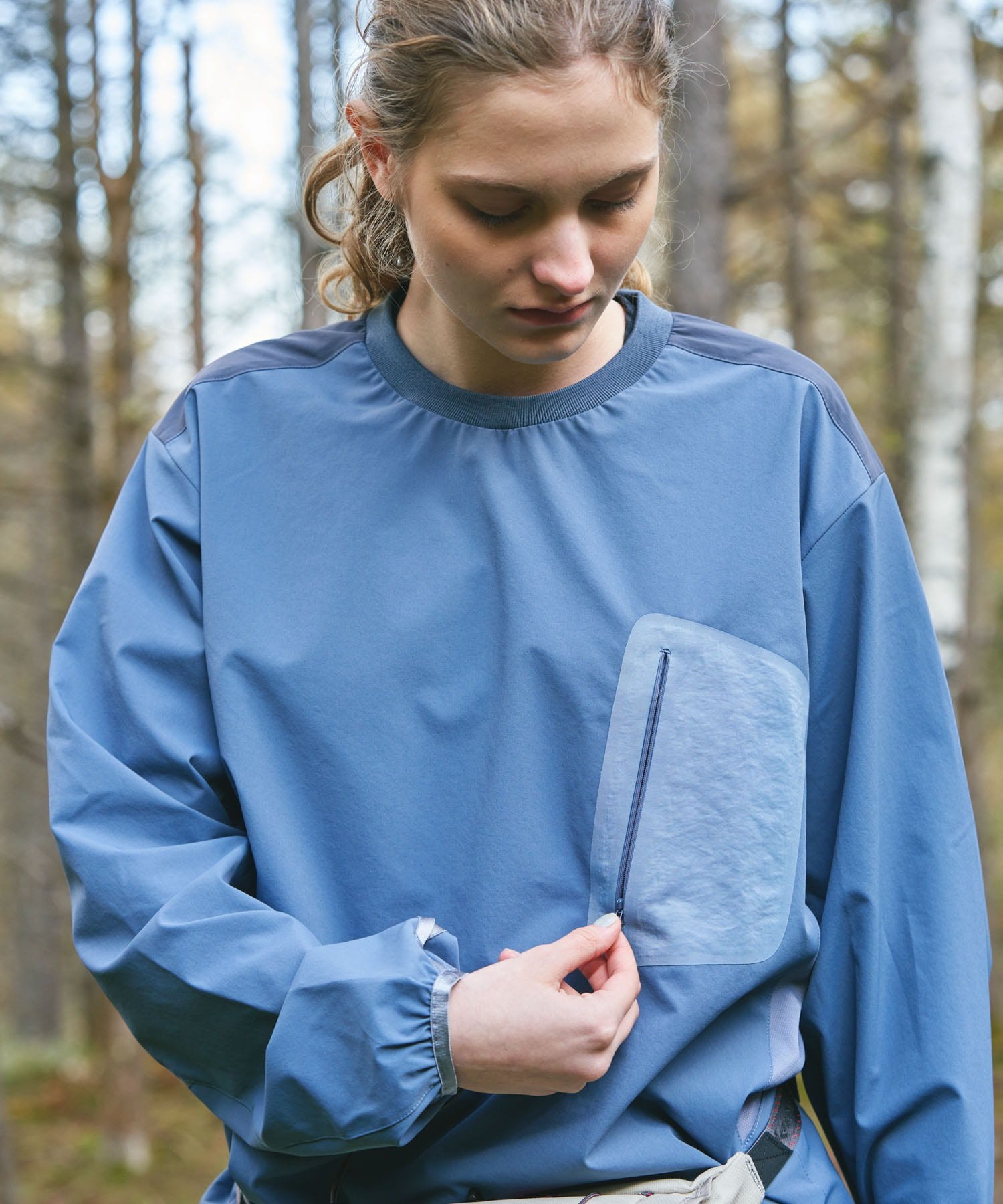 EKAL HIKE LONG-SLEEVE PULLOVER アーバンリサーチドアーズ トップス シャツ・ブラウス ブラック グレー【送料無料】