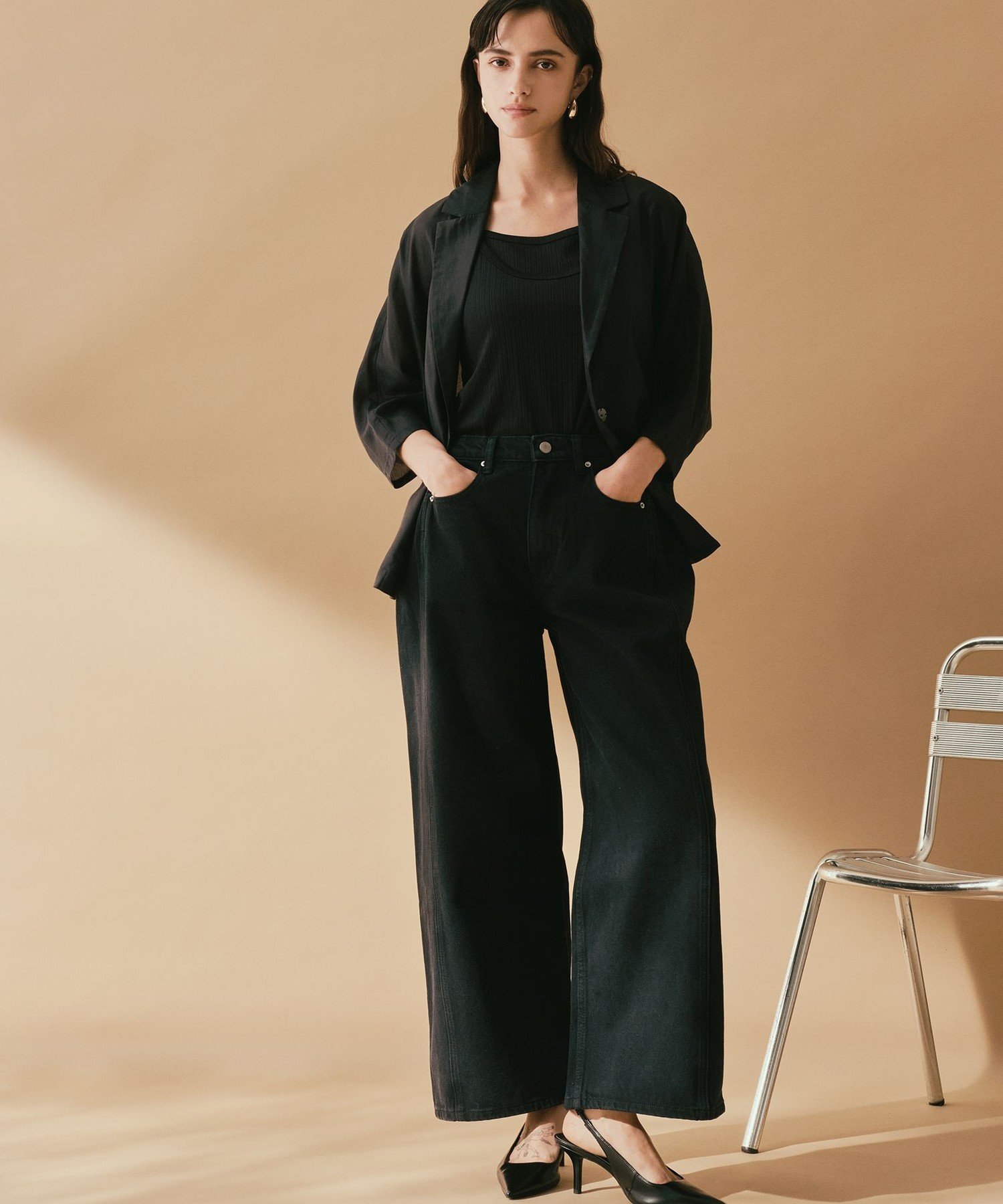 BIANCA 【ON/OFF着回し】シアードルマンライトジャケット ビアンカ ジャケット・アウター テーラードジャケット・ブレザー ブラウン ブラック【送料無料】