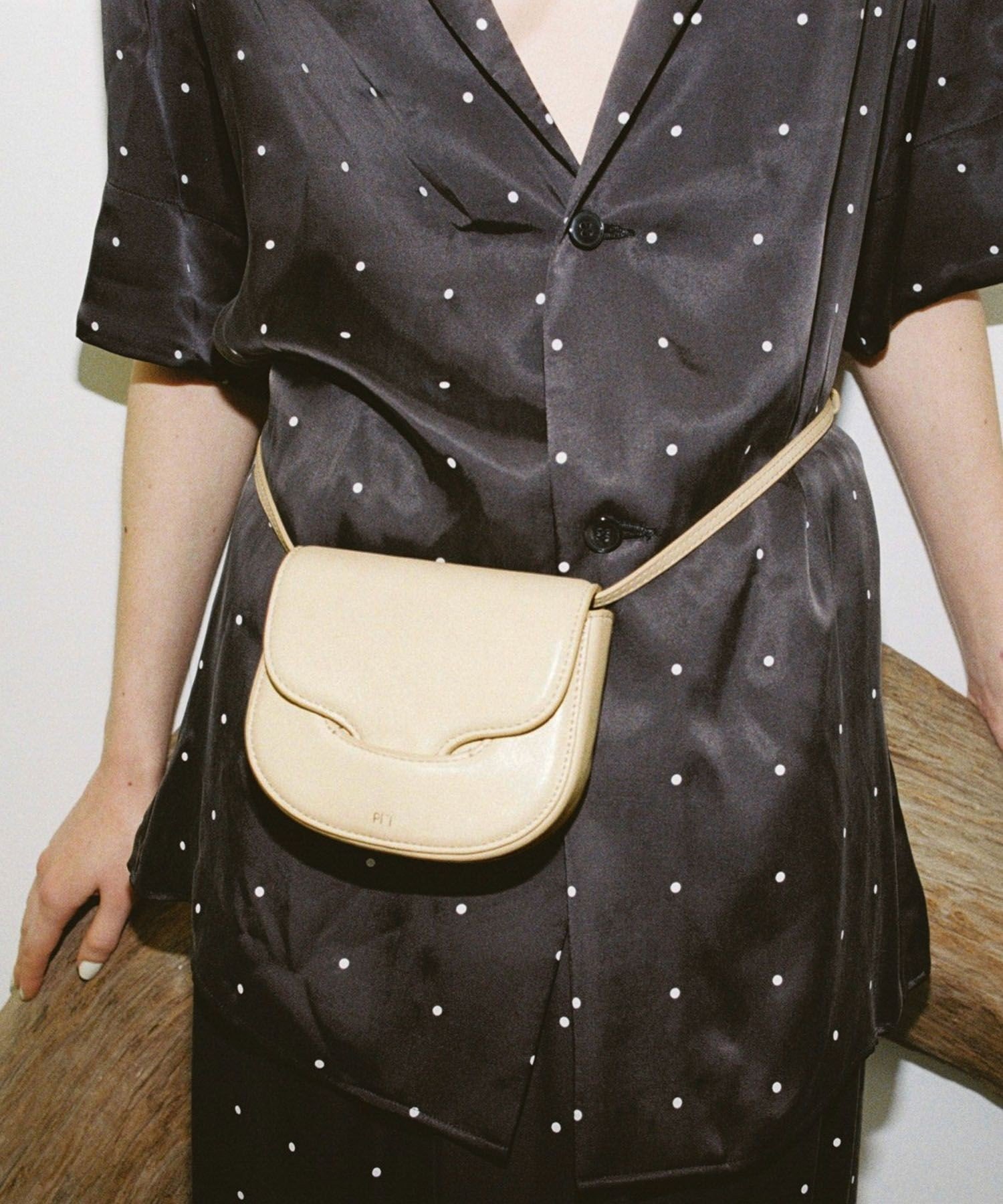 ADAM ET ROPE' FEMME 【PFT】Flap Mini Shoulder Bag アダムエロペ バッグ ショルダーバッグ ベージュ【送料無料】