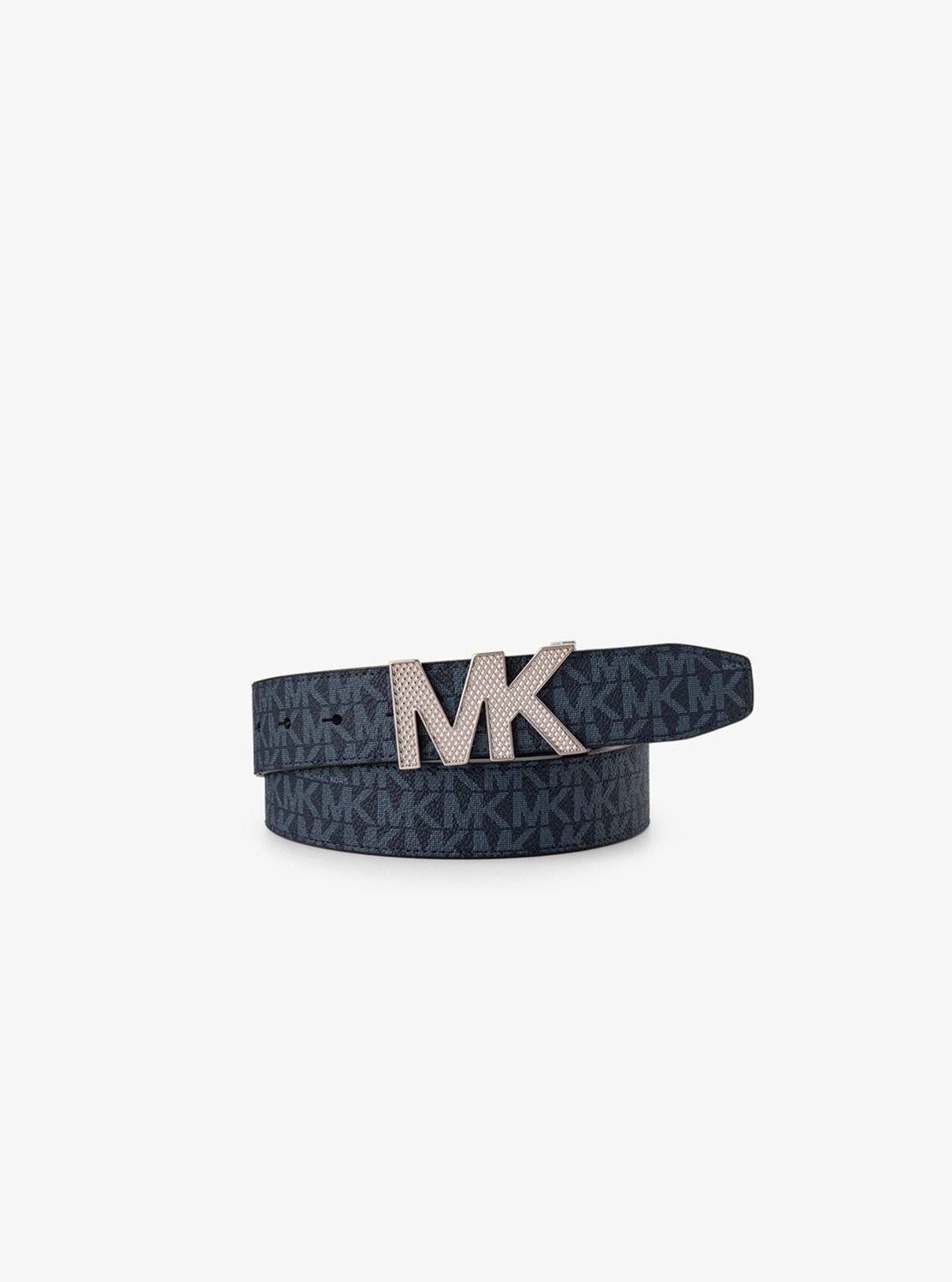 【SALE／74%OFF】MICHAEL KORS MK ロゴ バックル ベルト - MKシグネチャー マイケルコース マイケル・コース ファッション雑貨 ベルト ブルー【送料無料】