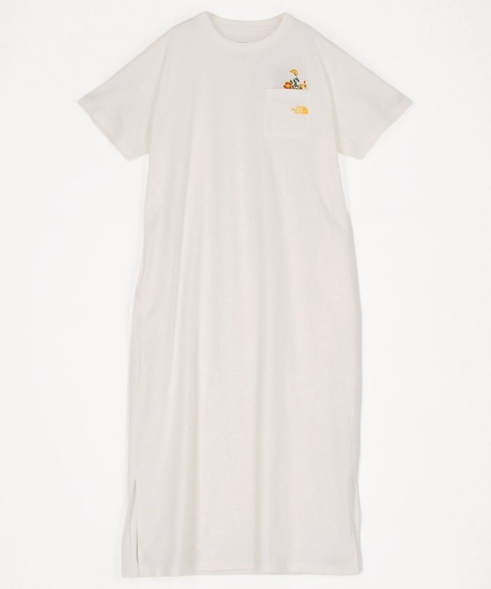 THE NORTH FACE 限定展開 THE NORTH FACE/S/S FD Flower Logo Onepiece Crew フリークスストア ワンピース・ドレス ワンピース ピンク ホワイト ブルー ブラック【送料無料】