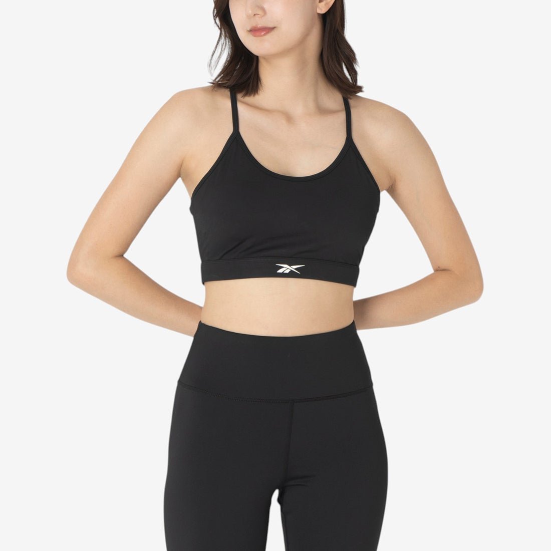 Reebok ケンダル コア ストラッピー ブラ リーボック インナー・ルームウェア ブラジャー ブラック【送料無料】